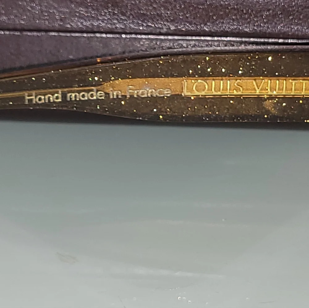 Louis Vuitton Soupcon GM Glitter Honey Sunglasses Z0003E FREE POSHMARK AUTHENTIC - Picture 3 of 9